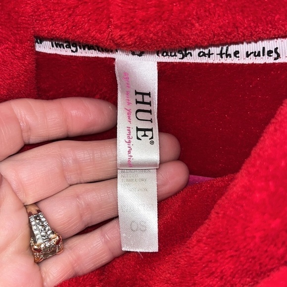 Soft cozy oversized plush red cowl neck loungewear sweatshirt fleece XL/1X - Picture 8 of 13